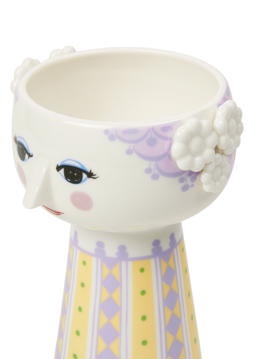 Eva vase, lavendel - H15 cm.